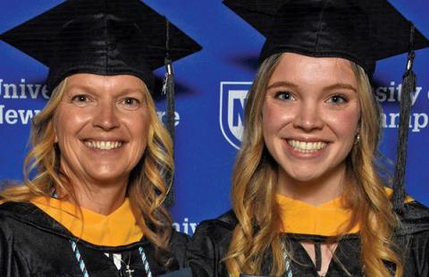 Mother and daughter grads